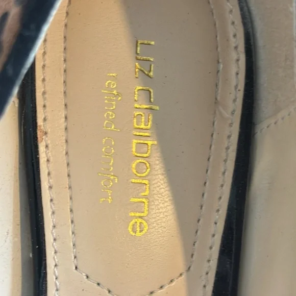 Liz Claiborne woman’s pointed toe slip on pumps 3” heel bow with tassel 6.5w - Picture 2 of 13